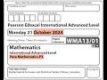 Edexcel IAL Maths - Pure Mathematics P3 - October 2024