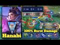 19 Kills + 1 Maniac & MVP : Hanabi 100% Burst Damage Items Build In The Rank Game