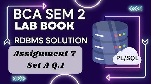 Lab book Assignment 7 Set A Q.1 solution | RDBMS Packages| Pl/sql packages