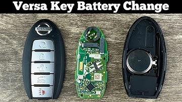 2020 - 2023 Nissan Versa Remote Key Fob Battery Replacement - How To Change Replace Versa Batteries