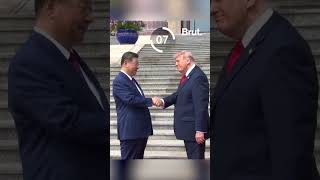Trump and Xi shake hands for 14 seconds in China