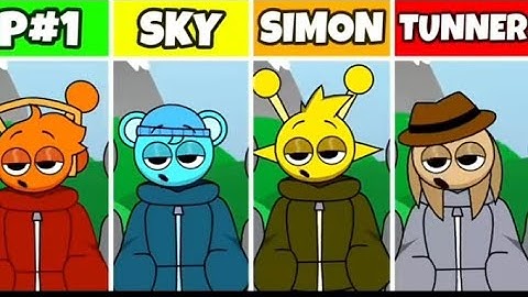 Incredibox Sprunki: Human But Everyone Is Sky VS Simon VS TunnerSparky Dude