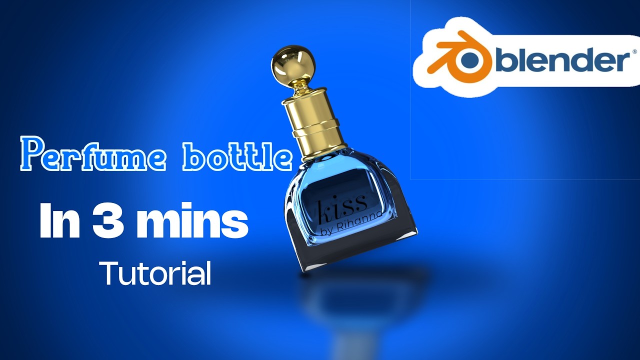 Model a perfume bottle in 6 mins| Blender| tutorial|