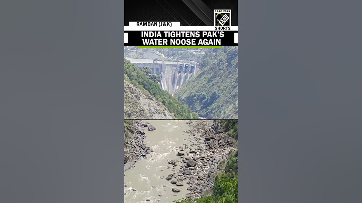 Latest visuals: All gates of Baglihar dam on Chenab closed for Pak after understanding with India