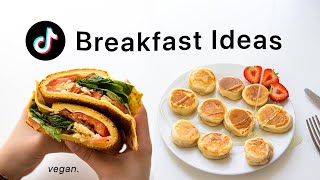 Testing TikTok Breakfast Meals for a Week. (easy, quick \& satisfying)