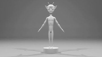 Alien 3D Model | Turntable