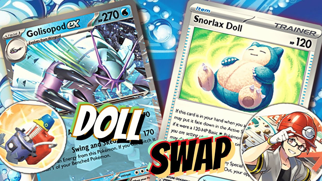Golisopod ex Deck. 🦟↩️ Best Hit & Run! W/ Snorlax Doll, Cram-o-matic & Gardenia's Vigor. PTCGL