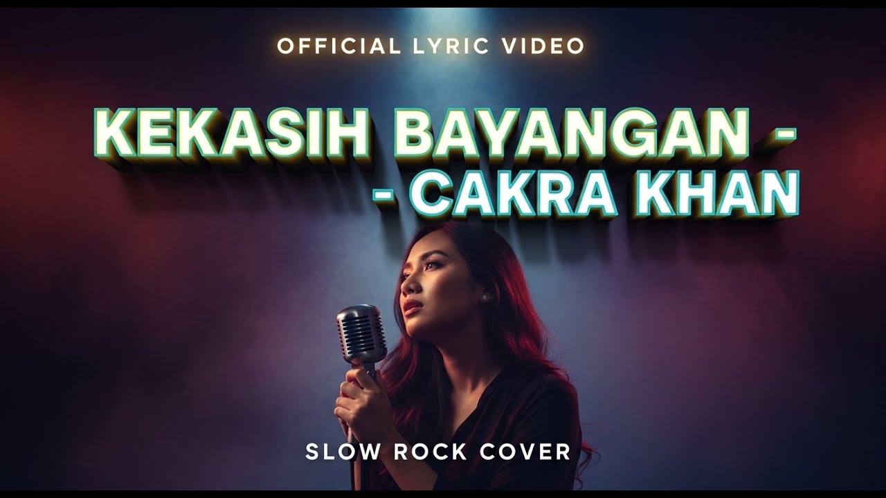 (VIDEO LIRIK) CAKRA KHAN - KEKASIH BAYANGAN | COVER SLOW ROCK VERSION