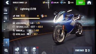 Asphalt 8: I Bought New Class S Elite Bike "Lightning LS-218" -  Test Run in Latest "Bikes Cup" screenshot 2
