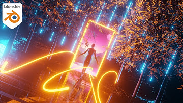 Easy Cinematic Landscape Tutorial in Blender || Make Night Forest Scene In Blender