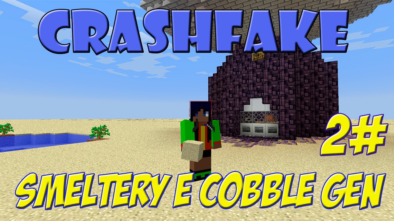 CrashFake: Crash Landing Pirata - Smeltery e cobble gen - Minecraft 1.7.10 (PTBR)