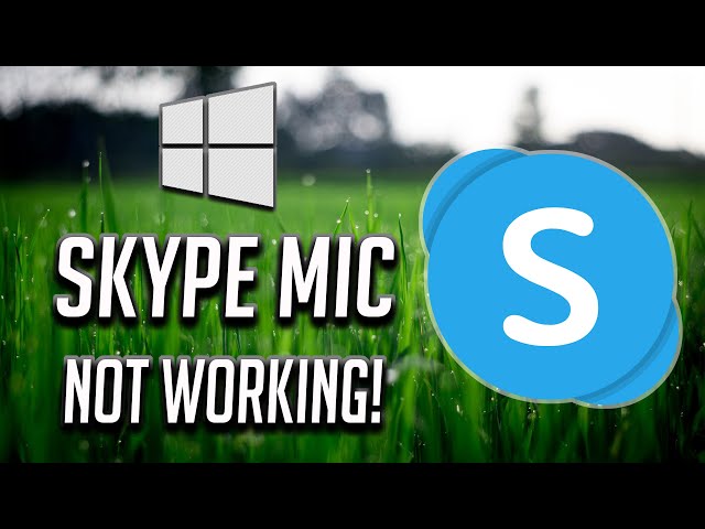 Skype Microphone Not Working - How To Microphone Problem in Windows [2023] YouTube