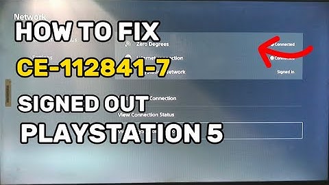How To Fix PS5 Error Code CE-112841-7 You’re Signed Out PSN not Working PlayStation 5