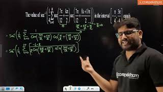 The value of in the interval equals  | JEE ADVANCED 2019 PAPER 2 MATHS