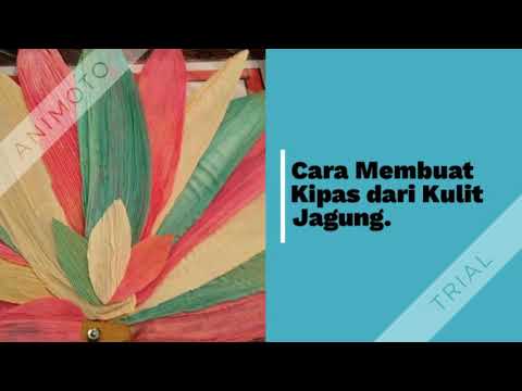  Prakarya  Cara Membuat Kipas dari  Kulit  Jagung  YouTube