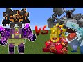 Mowzie's Mobs vs Netherite Monstrosity, Ender Guardian, and Ender Golem