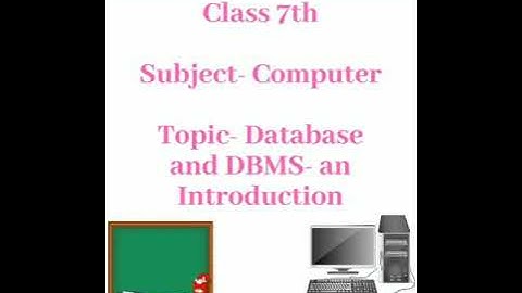 Database and DBMS - an introduction