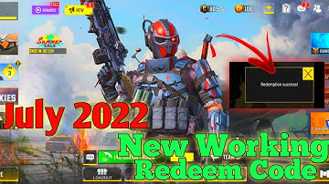 July 2022 New Redeem Code | Redemption Code COD Mobile | CODM Codes