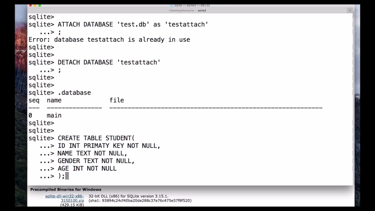 How To Create Tables In S Sqlite You