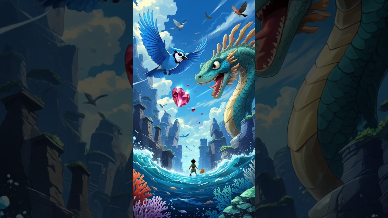 Blue Jay & Coral🐦