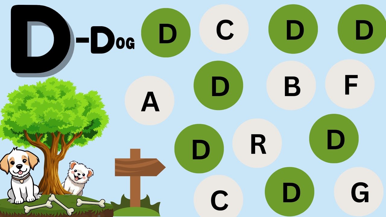 D is for Dog: Letter D Activity & Counting Fun for Preschoolers! 🐶🔠🔢