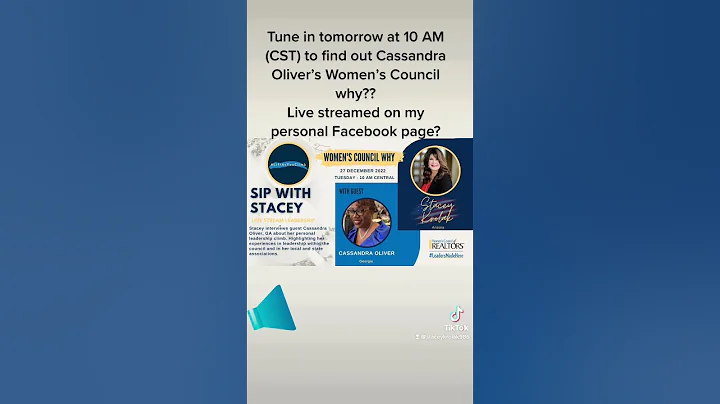 Sip with Stacey ~ Cassandra Oliver #liftasyouclimb