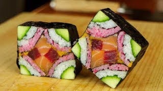 Rol Mosaico – Un roll de sushi hermoso y más fácil de lo que parece by Trucos de Cocina 53,861 views 4 years ago 8 minutes, 13 seconds