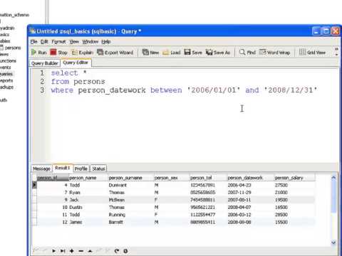SQL แบบง่ายๆ ตอน sql basics between