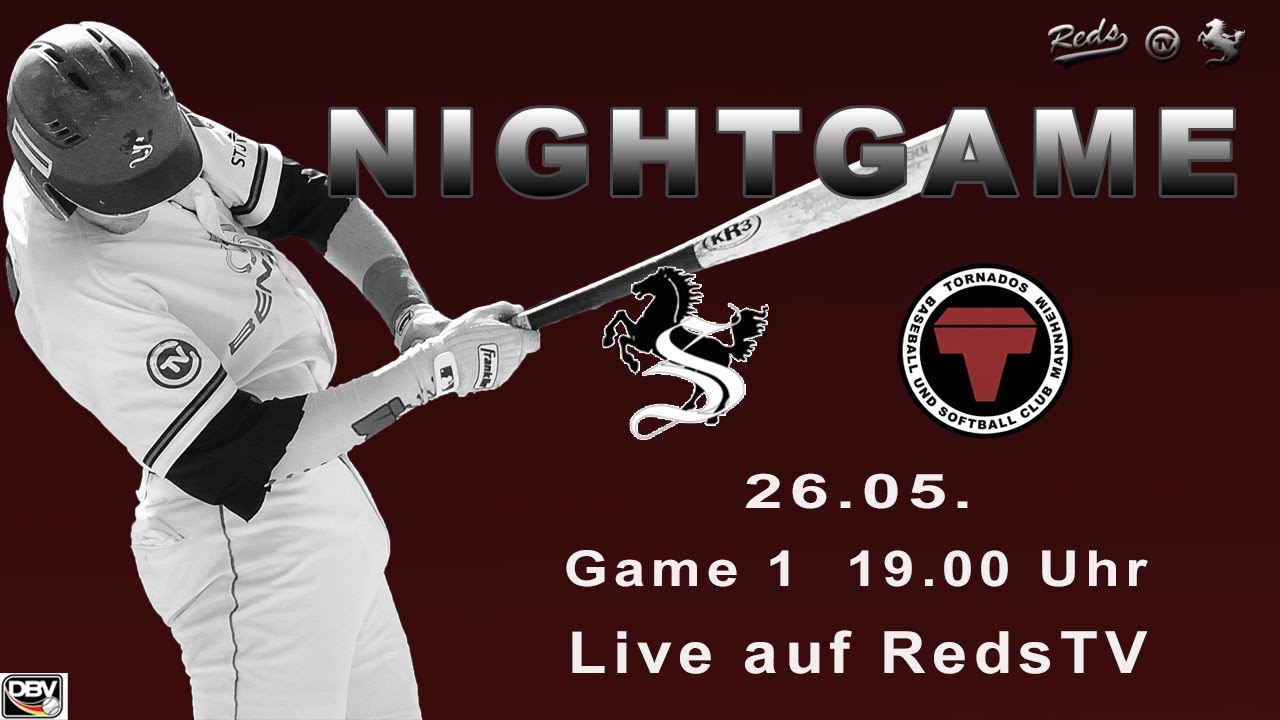 Baseball Bundesliga 2023 Stuttgart Reds vs Mannheim Tornados Spiel 1