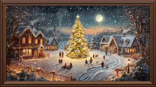 Coziest Christmas Village Ambience | Relaxing Winter Scene with Soft Piano Music and Snowfall screenshot 5