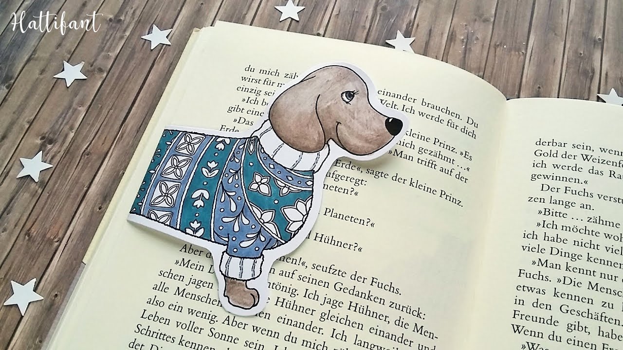 Hattifant - Dachshund Bookmark - YouTube