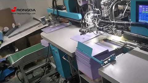Automatic Elastic band fixing machine notebook cover making