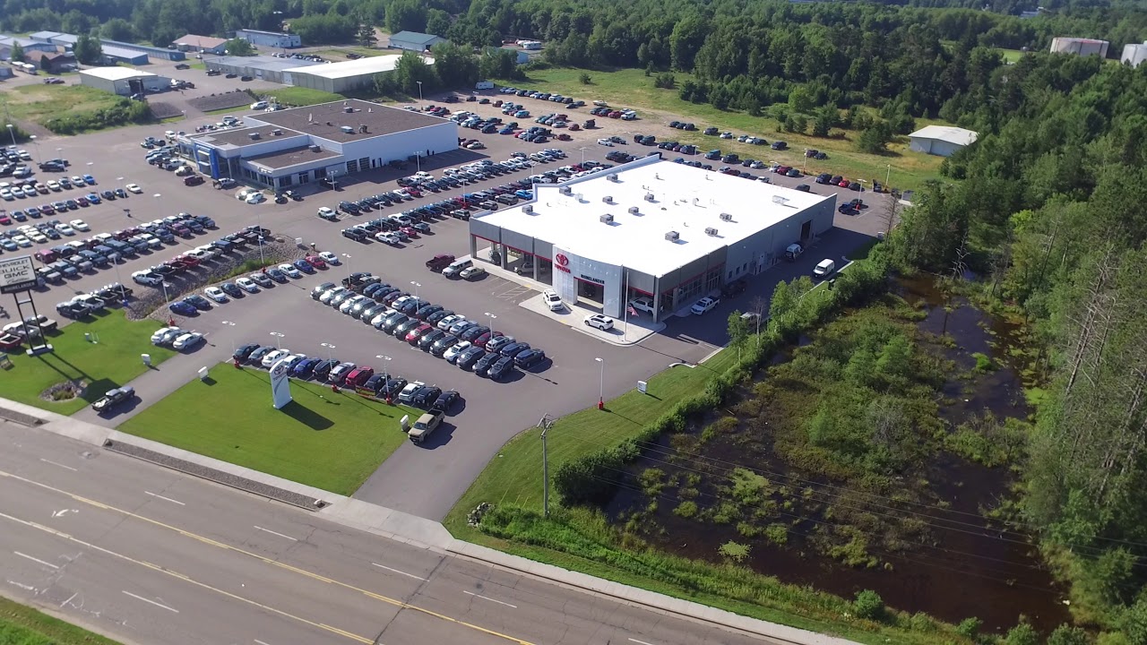 Rhinelander Toyota From a Bird's Eye View YouTube