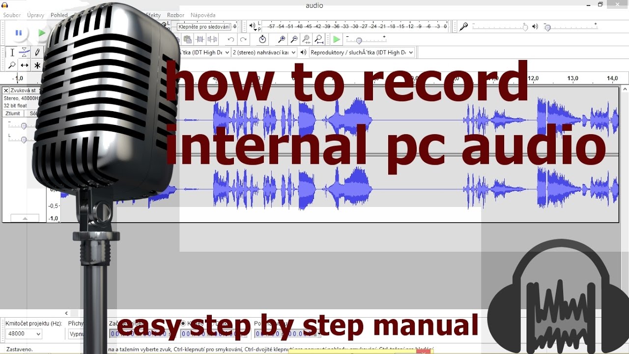 how to record internal pc audio - easy step by step manual - YouTube