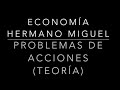 Problemas de acciones (teoría) - Economía