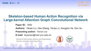 Fast forward video of Skeleton-based Human Action Recognition via LKAGCN