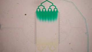 Microfluidic device with microvalves (chamber area) [Folch lab]