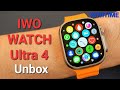 Kiwitime iwo watch ultra 4 smartwatch unbox11 49mm titanium alloy box compass 22 ips screen