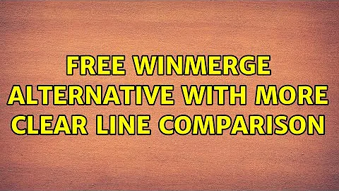 Free WinMerge alternative with more clear line comparison