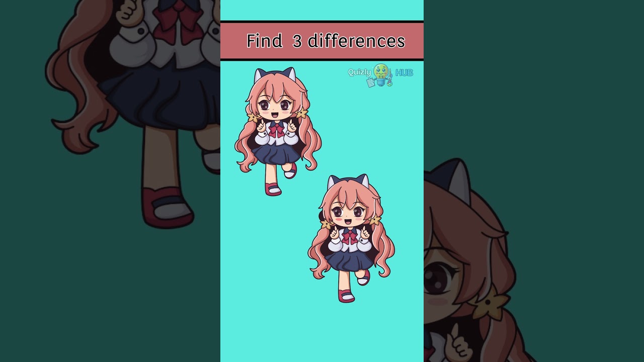 Can you identify the differences? Spot 3 Differences 👩  