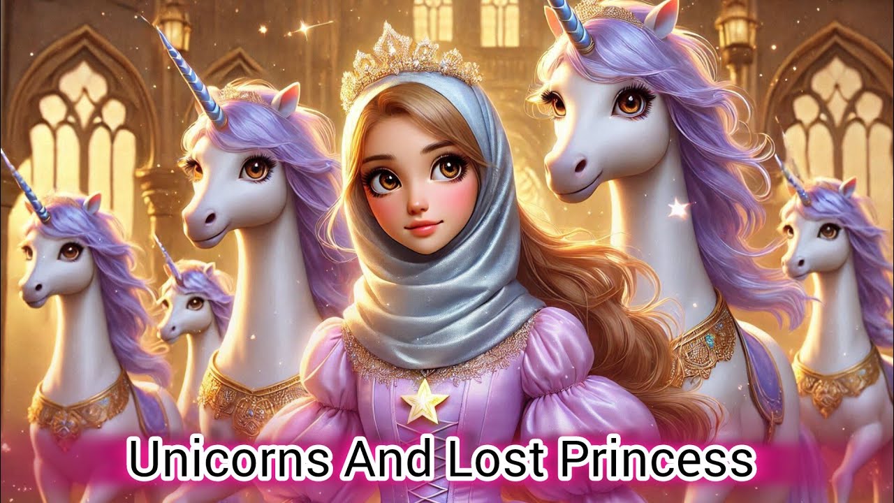 Unicorns And Lost Princess👰 Cartoon Story | English Fairytale | Kids ...
