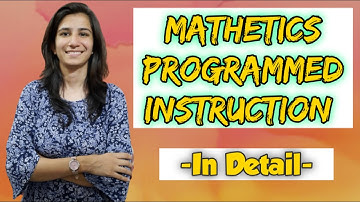 Mathetics Programmed Instruction | B.Ed./M.Ed./UGC NET Education/SET | Inculcate Learning |Ravina