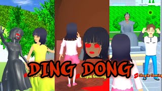 KUMPULAN VIDEO HOROR SHORTS DING DONG CHOPIE GAMING || DING DONG SAKURA SCHOOL SIMULATOR
