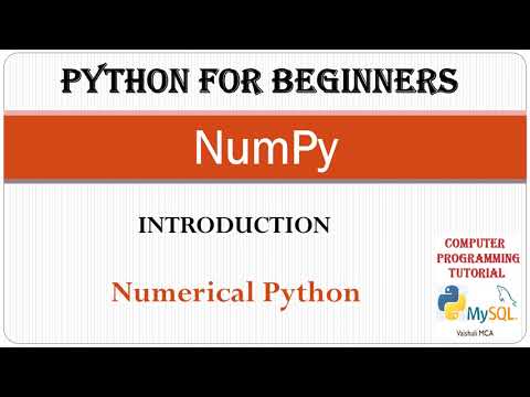 #NumPy : Install NumPy || Numerical Python Introduction
