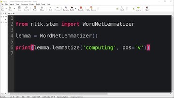 Python Natural Language Processing with NLTK #10 - Lemmating words with NLTK