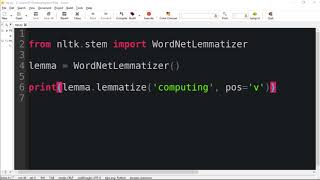 Python Natural Language Processing with NLTK #10 - Lemmating words with NLTK