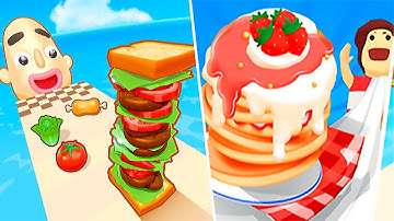 Sandwich Runner vs Pancake Run - All Levels Gameplay Walkthrough Android & IOS - NEW APK APK!