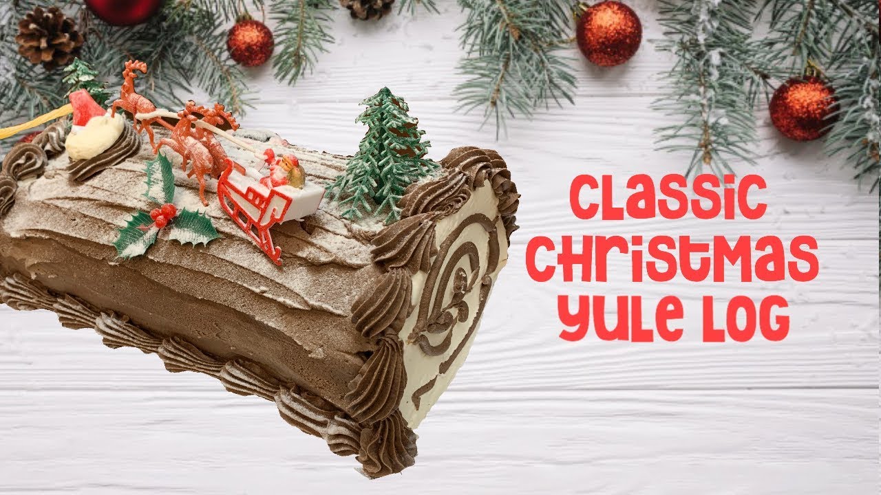 How To Make A Yule Log Classic Christmas Yule Log Epic Confections Youtube 