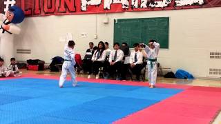 Caleb’s 1st tournament - Sports TKD 3/28/2015