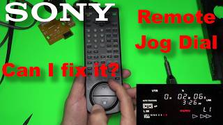 Can it be fixed?  Trying to fix a Sony VCR remote with a bad Jog Dial